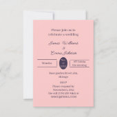 Einfache Pfirsicheigung Save The Date (Vorderseite)