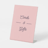 Einfache Pfirsichkarten und Geschenke Sockelschild (Vorderseite)