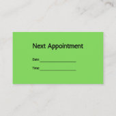 Einfache Pflanze-Visitenkarte Visitenkarte (Rückseite)