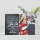 Einfache Phrase Editable Farbe Weihnachtskarten Feiertagskarte (Stehend Vorderseite)