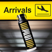 Einfache Pilot-Typografie, Streifen, Luftfahrt Trinkflasche