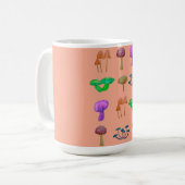 Einfache Pilzstruktur Kaffeetasse (Vorderseite Links)