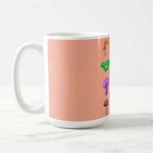 Einfache Pilzstruktur Kaffeetasse