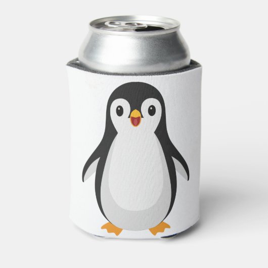 Einfache Pinguine Dosenkühler (Kanne Rückseite)