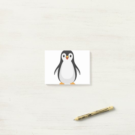 Einfache Pinguine Post-it Klebezettel (Auf Schreibtisch)