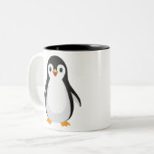 Einfache Pinguine Zweifarbige Tasse (Vorderseite Links)