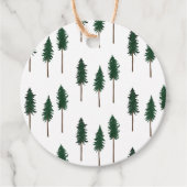 Einfache Pinienwälder Minimal Sauberes Naturgesche Geschenkanhänger (Vorderseite)