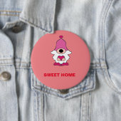 EINFACHE PINK GENOME SWEET ZUHAUSE MAGNET BUTTON (Beispiel)