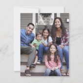 Einfache Pinselschrift Frohe Weihnachten 2 Foto (Rückseite)