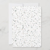 Einfache Pinselstriche Foto Geburtsankündigung Ankündigung (Rückseite)