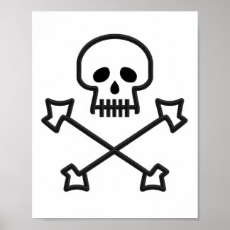 Einfache Pirate Poster
