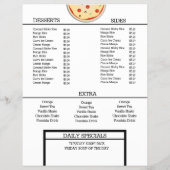 Einfache Pizza Pasta Grill Restaurant Spaghetti Me Flyer (Hinten)