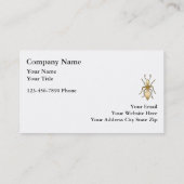 Einfache Plage-Kontrollen-Geschäfts-Karten Visitenkarte (Rückseite)