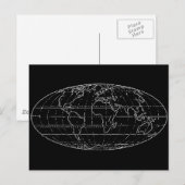 einfache Planisphäre/Karten Postkarte (Vorne/Hinten)