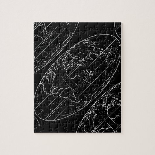 einfache Planisphäre/Karten Puzzle (Vertikal)