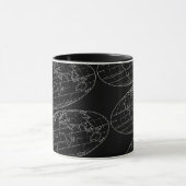 einfache Planisphäre/Karten Tasse (Zentrum)