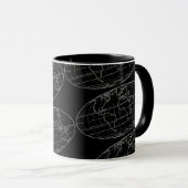 einfache Planisphäre/Karten Tasse (VorderseiteRechts)