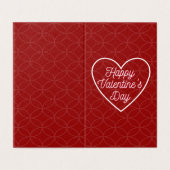 Einfache platonische Valentine Notecard 25pk (Außenseite Aufgefaltet)