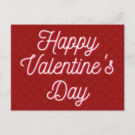 Einfache platonische Valentine Postkarte