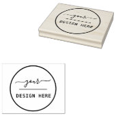 Einfache Platzierung von Logos für große Briefmark Gummistempel (Stempel)