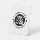 Einfache Platzierung von Logos und moderne Berufli Sockelschild (Vorderseite)