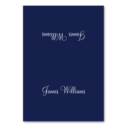 Einfache Platzierungskarten für benutzerdefinierte Tischnummer (Vorderseite)