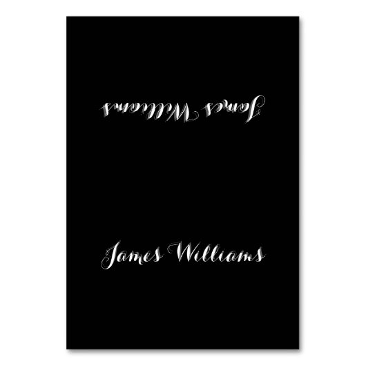 Einfache Platzierungskarten mit benutzerdefinierte Tischnummer (Vorderseite)