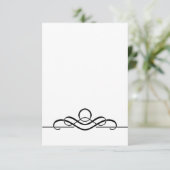 Einfache Platzkarte mit Umschlag, individuell eins (Stehend Vorderseite)