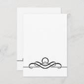 Einfache Platzkarte mit Umschlag, individuell eins (Vorne/Hinten)