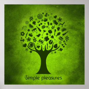 Einfache Pleasures Tree Poster