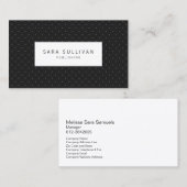 Einfache Polka Dot Publishing Business Card Visitenkarte (Vorne/Hinten)