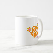 Einfache Positionierung Stil fröhlich Retro Orange Kaffeetasse (VorderseiteRechts)