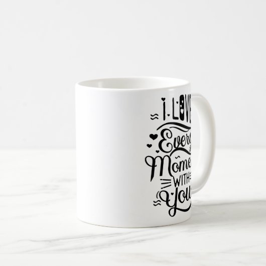 Einfache Positivität Charming Romantisches Zitat E Kaffeetasse (VorderseiteRechts)