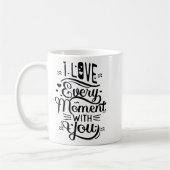Einfache Positivität Charming Romantisches Zitat E Kaffeetasse (Links)