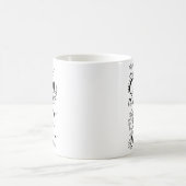 Einfache Positivität Gentle Erinnerung Schwarz-wei Kaffeetasse (Mittel)