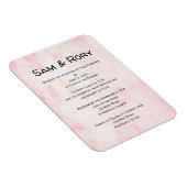 Einfache Post Covid Hochzeit Einladung Magnet (Rechte Seite)