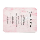 Einfache Post Covid Hochzeit Einladung Magnet (Horizontal)