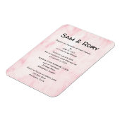 Einfache Post Covid Hochzeit Einladung Magnet (Linke Seite)