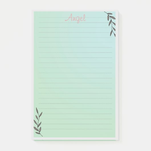 Einfache Post-it-Hinweise Post-it Klebezettel (Vorderseite)