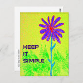 Einfache Postkarte behalten (Vorne/Hinten)