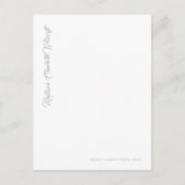 Einfache Postkarte / Formalisieren und Anpassen (Vorderseite)