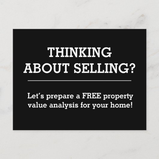 Einfache Postkarte für Immobilien (Vorderseite)