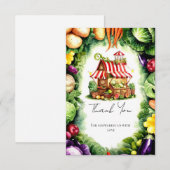 Einfache Potato Farmer's Market Baby Dusche Dankeskarte (Vorne/Hinten)