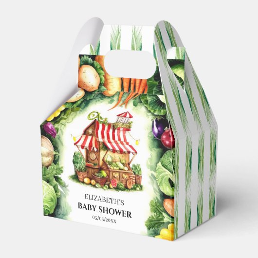 Einfache Potato Farmer's Market Baby Dusche Geschenkschachtel (Vorderseite)