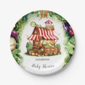 Einfache Potato Farmer's Market Baby Dusche Pappteller (Vorderseite)