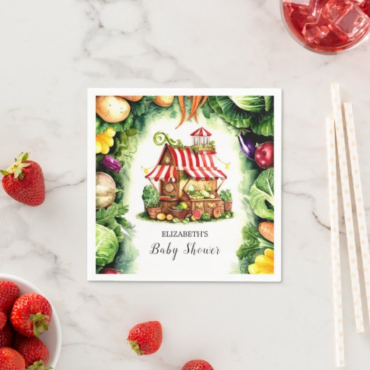 Einfache Potato Farmer's Market Baby Dusche Serviette (Beispiel)