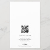 Einfache Preisliste für klassische Monogramm-Wraat Flyer (Hinten)