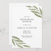 Einfache Probe der Grünanlagen Einladung (Vorne/Hinten)