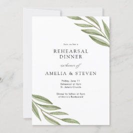 Einfache Probe der Grünanlagen Einladung