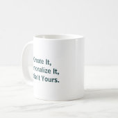Einfache professionelle 11oz Kaffeetasse (Vorderseite Links)